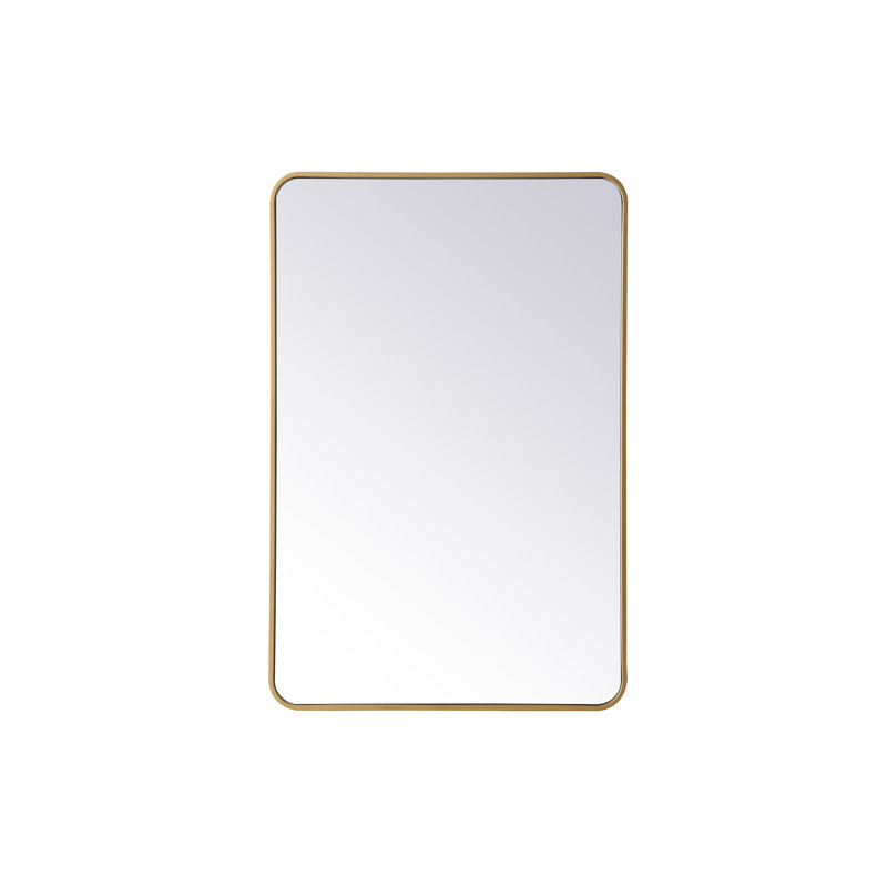 RE/FINE™ Sabine Metal Rounded Rectangle Wall Mirror & Reviews | Wayfair